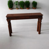 AcaciaHome 120cm Wooden Console Table – Elegant Hallway, Entryway and Living Room Table with Spacious Surface