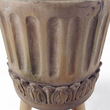 Zandi Roman Composite Large Planter, 40cm x 21.5cm – Garden Plant Pot, Brown & Grey