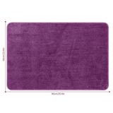 Vinsani Ultra Soft Microfibre Bath Mat 60 x 90cm – Dense Fluffy Bathroom Mat, Purple