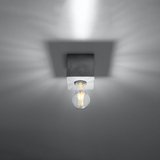 Sollux Lighting Ariz Concrete Ceiling Light with E27 Fitting – Industrial Design, Grey