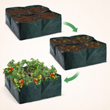 Avilo Garden Vegetable Planter Bag – Reusable PE Mesh Grow Bag, Multiple Compartments