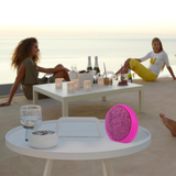 Soundz SZ250 Fabric Bluetooth V4.1 Portable Speaker with FM Radio, TF Card Slot & Strap – Wireless Stereo, Pink