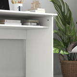 HOMCOM Compact Study Desk Workstation, 90 x 50cm with Sturdy Particle Board Top – Home Office, White