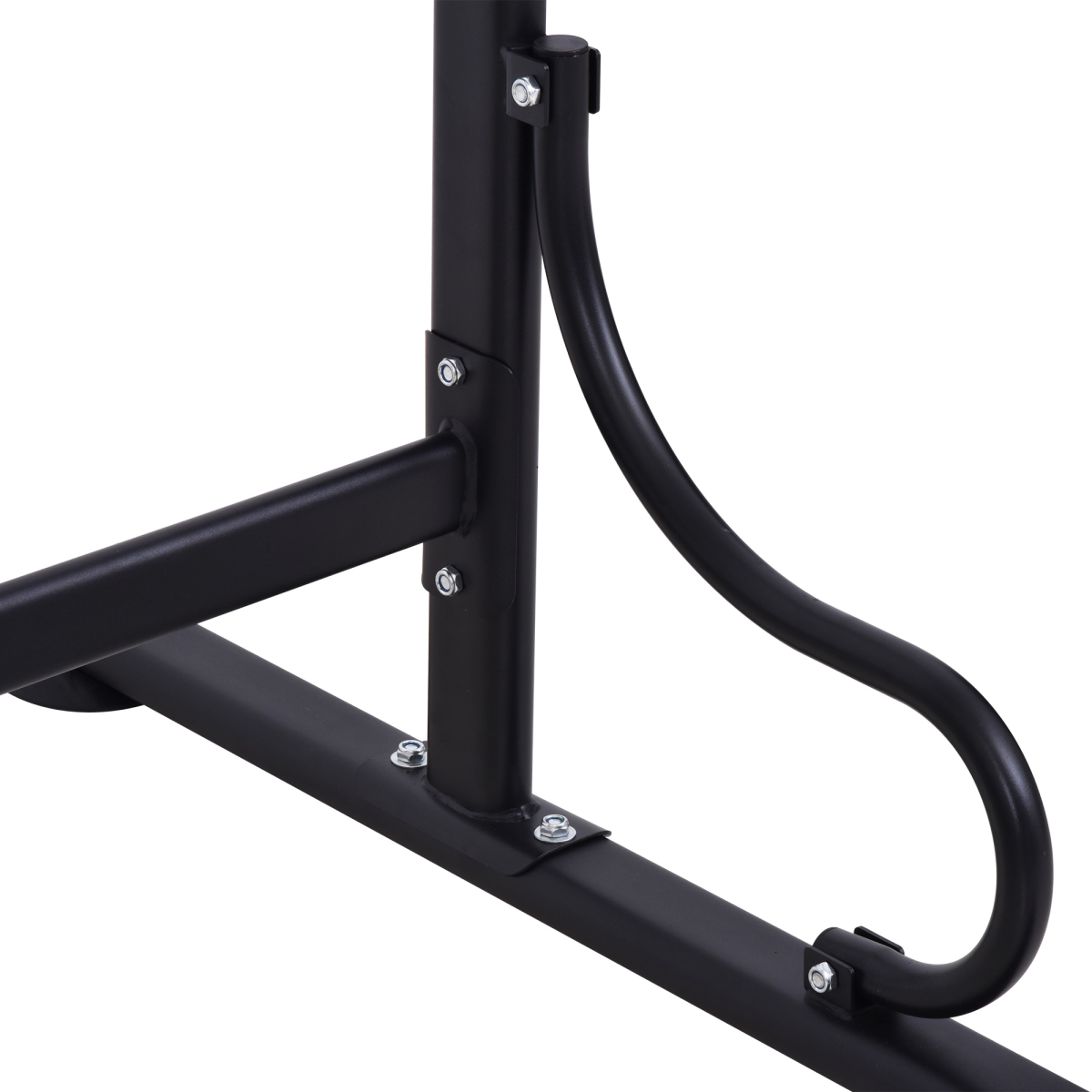 HOMCOM Power Tower with Adjustable Height, Pull Up Bar & Dip Station – Free Standing Steel Workout Station