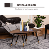 Nesting Coffee Tables side view