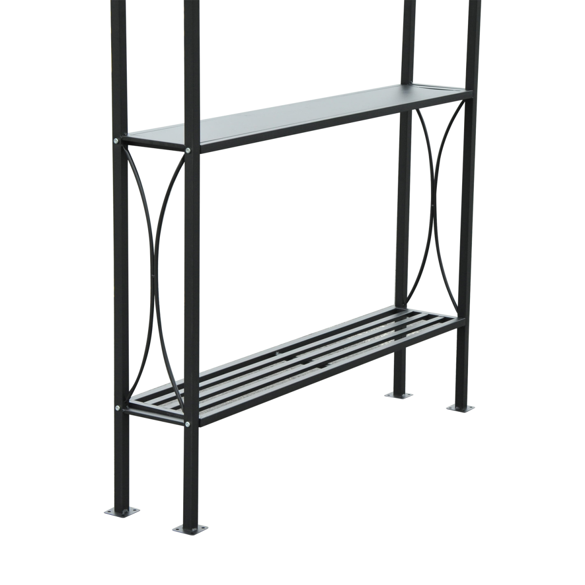 Outsunny 2.5 x 1.5m BBQ Gazebo Canopy with 2 Side Tables & Flame-Resistant Top – Patio Sun Shelter