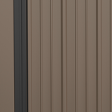 Outsunny Steel Garden Shed with Lockable Door and Sloped Roof – Outdoor Tool Storage, 161.5 x 94.5 x 196 cm