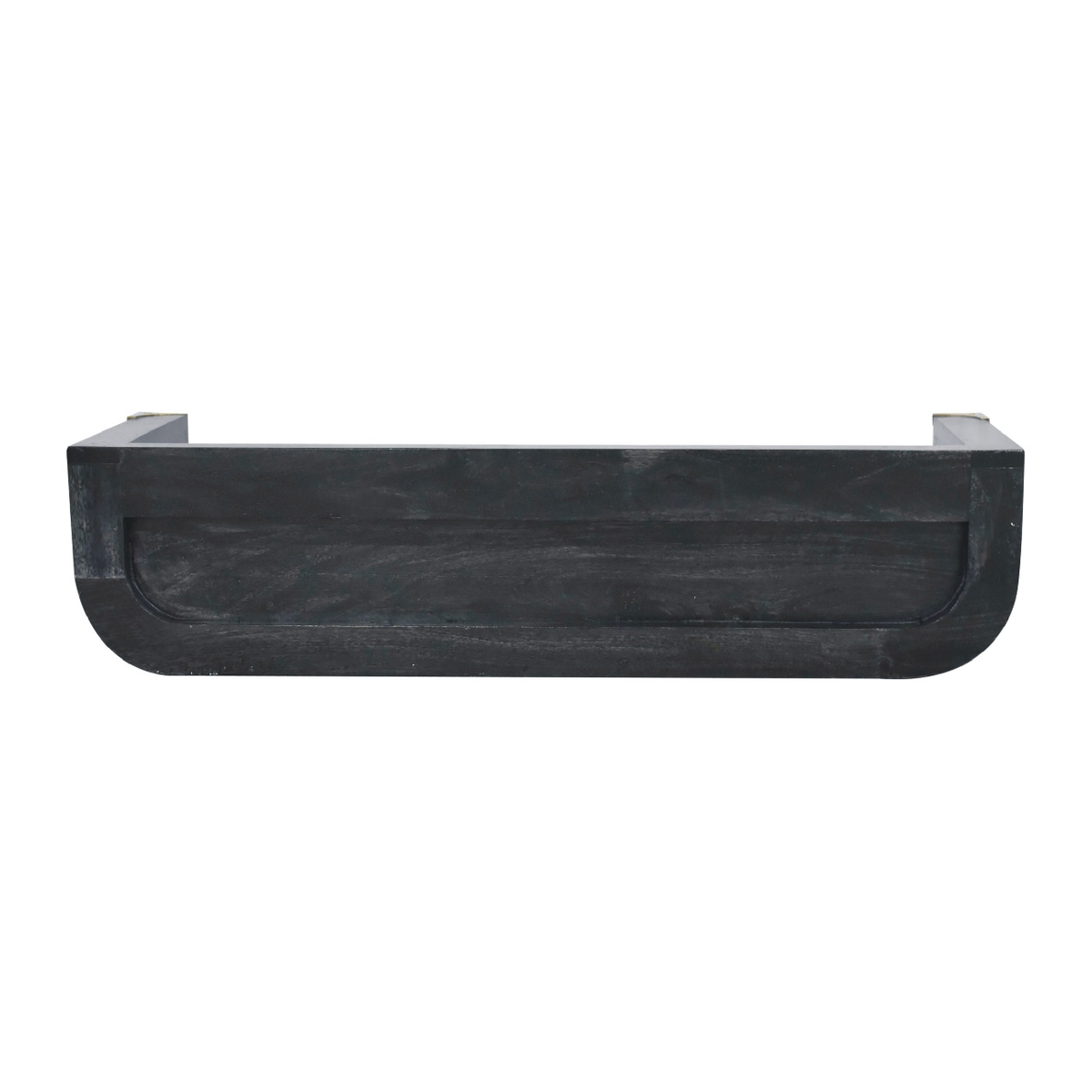 Artisan Furniture Solid Wood Indira Floating Console Table with Open Slot – Wall Mounted, Ash Black