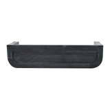 Artisan Furniture Solid Wood Indira Floating Console Table with Open Slot – Wall Mounted, Ash Black