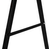 HOMCOM Steel Saw Horse Set of 2 with Non-Slip Platform – Foldable Trestles for DIY, 125kg Load, Black/Yellow