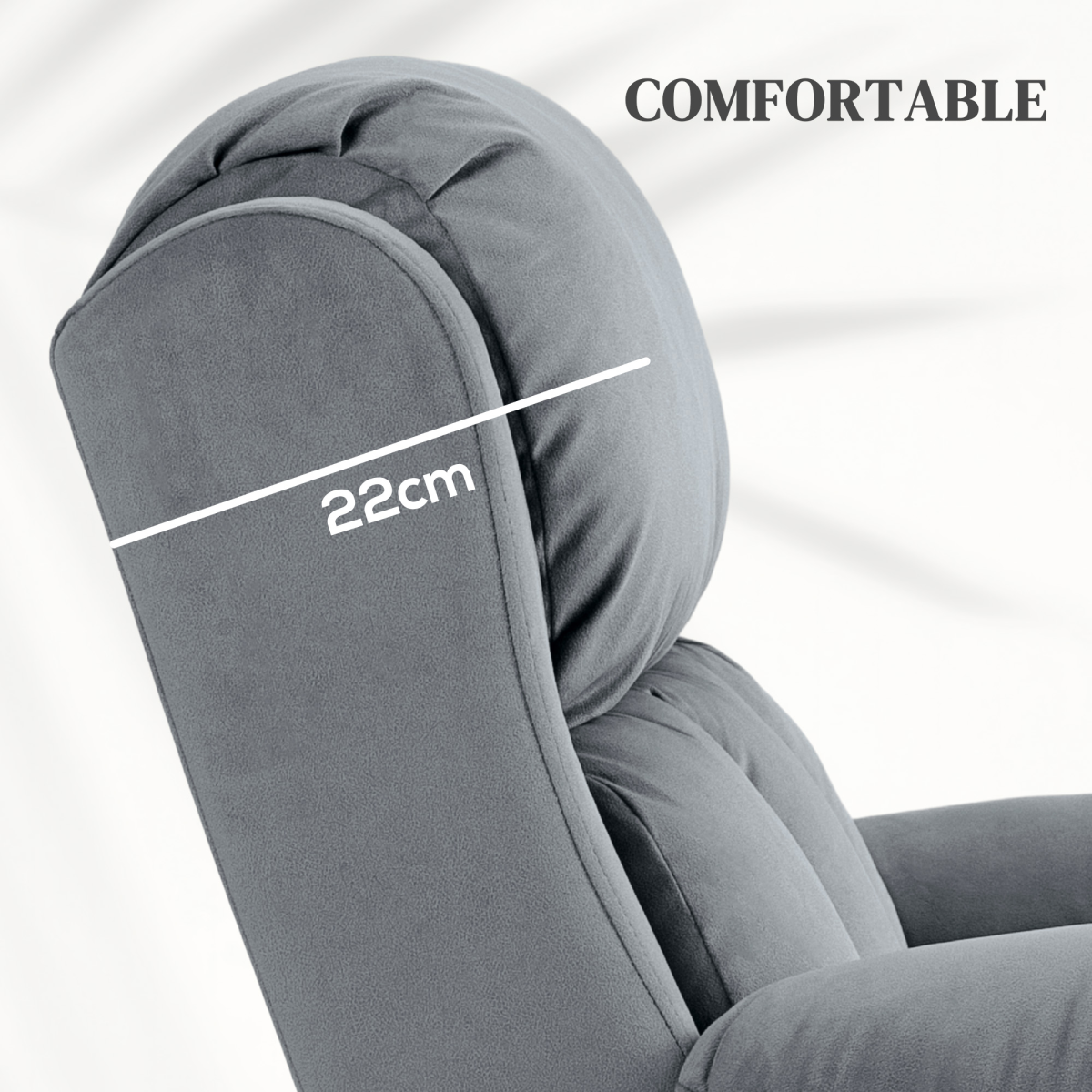 HOMCOM Riser & Recliner Lift Chair with Electric Lift, Vibration Massage & Heat – Remote Control, Grey