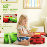 AIYAPLAY Kids Stepping Stones Balance Beam – Modular Indoor Outdoor Sensory Toy for Ages 3-8, Green