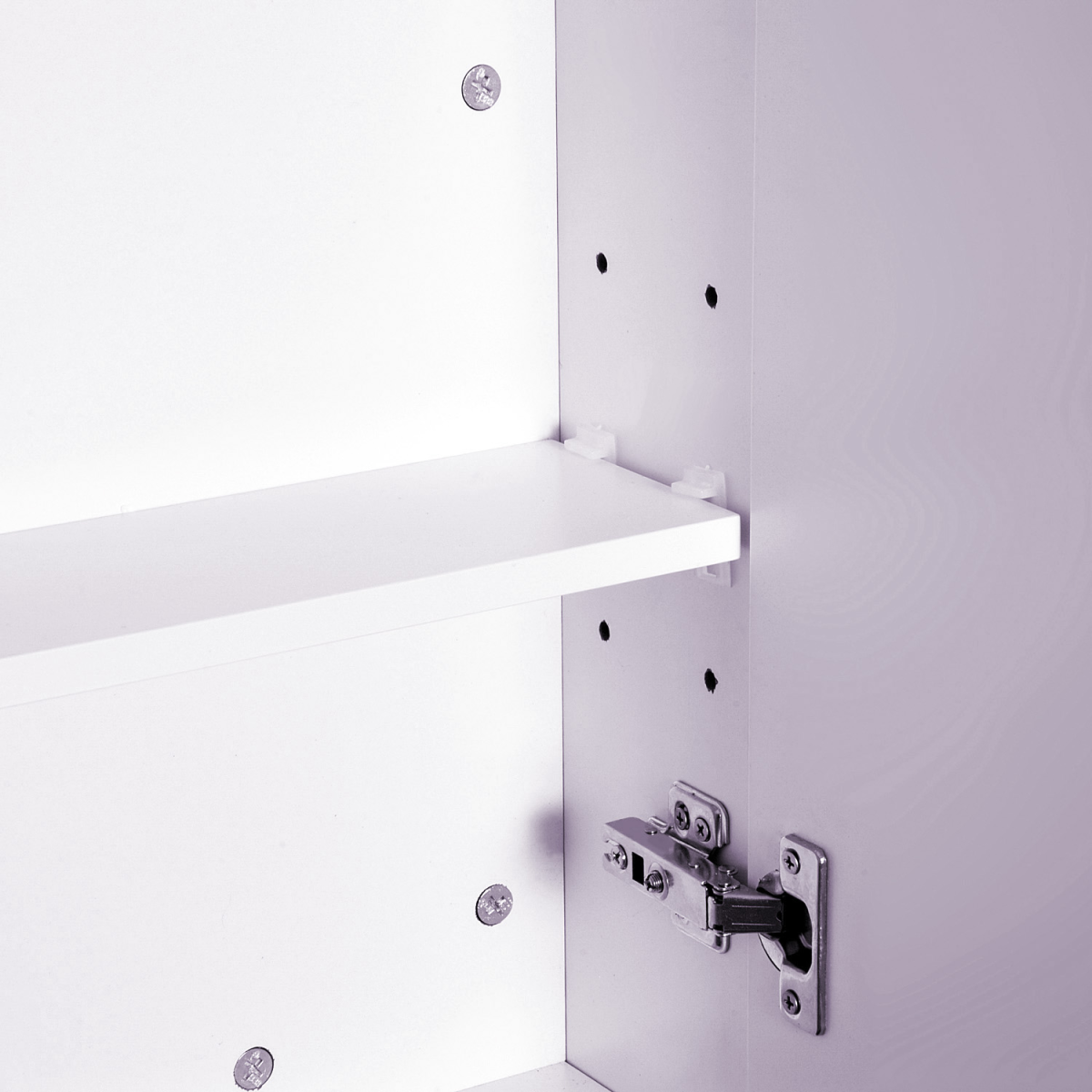 HOMCOM Wall-Mounted Bathroom Mirror Cabinet with Adjustable Shelf – Space-Saving Toiletry Storage