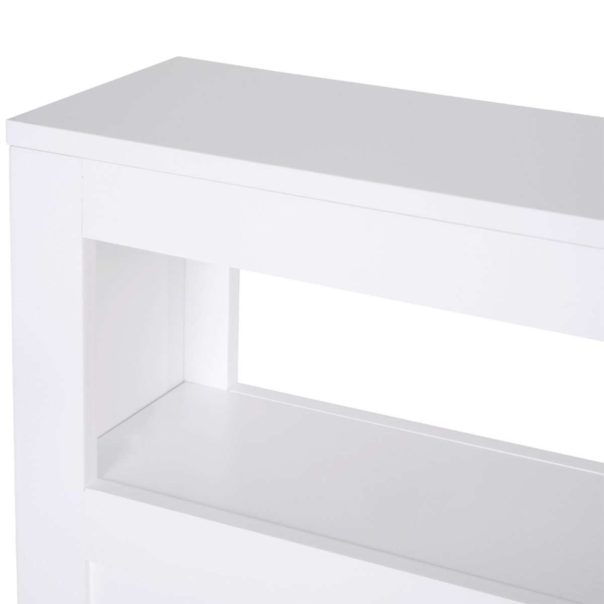 HOMCOM Slim Rolling Bathroom Storage Unit with 2 Drawers – 16cm Wide Space-Saving Trolley