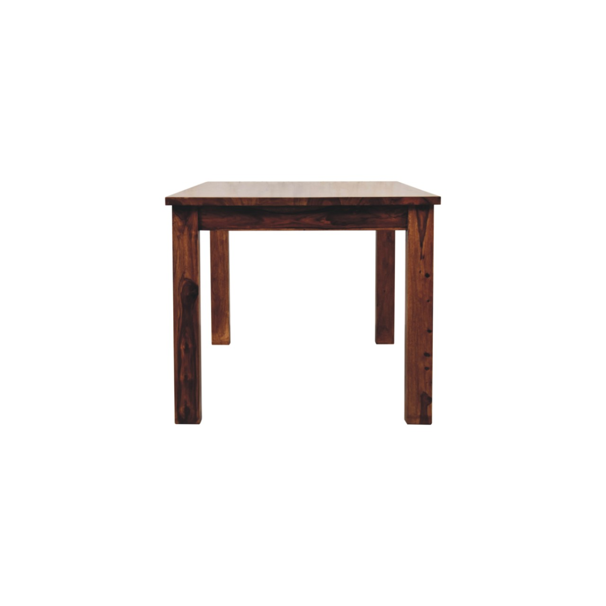 Artisan Furniture Solid Sheesham Wood Tula Dining Table – Chestnut Finish, Dark Brown
