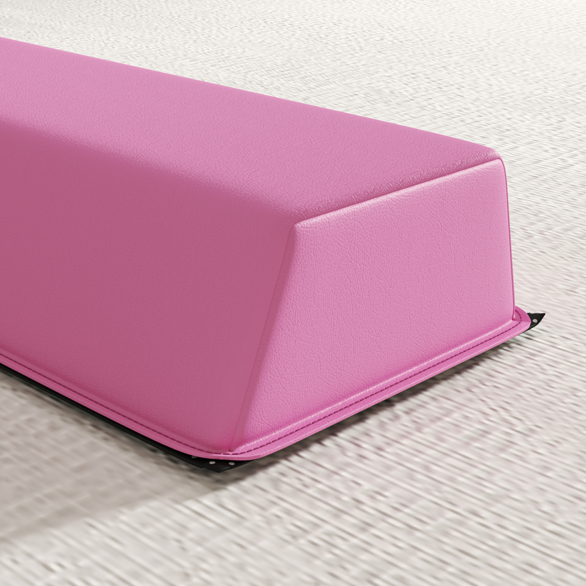 SPORTNOW 7.7FT Folding Gymnastics Balance Beam with EVA Foam Core and Anti-Slip Base – Training Beam, Pink