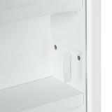 5-Tier Glass Door Display Cabinet with Adjustable Shelves – Dust-Free Collectables Storage, White