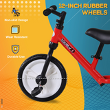 HOMCOM Kids Balance Bike with Removable Stabilisers and Pedals, 2-in-1 Trike – Ages 2-5, Red