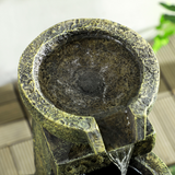 Outsunny 4-Tier Stone-Look Garden Water Fountain with Pump & Adjustable Flow – Cascading Resin Water Feature
