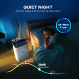HOMCOM Portable Dehumidifier 20L/Day with 4000ml Tank – Quiet Damp Control for Home & Laundry Room