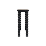 Artisan Furniture Solid Mango Wood Spindle Linear Console with Turned Legs – Hallway Console Table, Black