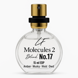 Livfragrance Blend No.17 Molecules 2 Eau de Parfum Oil-Based Clean Ambroxan & Musk Travel Fragrance 15ml – Musky, Amber & Oriental Fragrance, Unisex