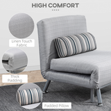 Steel Frame Folding Chair Bed folded view