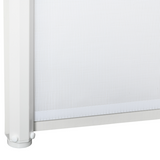 PawHut Retractable Pet Safety Gate, Folding Stair Barrier with Breathable Mesh, 115 cm – White