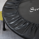 HOMCOM 40 Inch Mini Trampoline with Adjustable Handle – Fitness Rebounder for Kids & Adults, Indoor & Outdoor