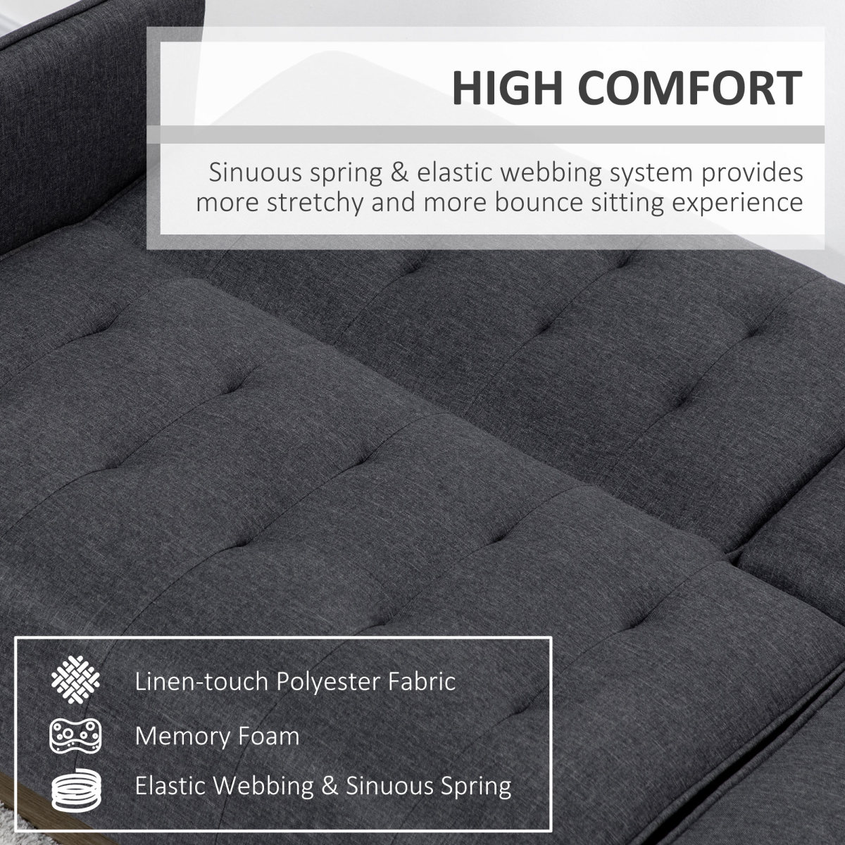 HOMCOM 3 Seater Home Theatre Futon Recliner Sofa Bed with Cupholders – Movie Night & Guest Sofa, Grey