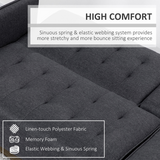 HOMCOM 3 Seater Home Theatre Futon Recliner Sofa Bed with Cupholders – Movie Night & Guest Sofa, Grey