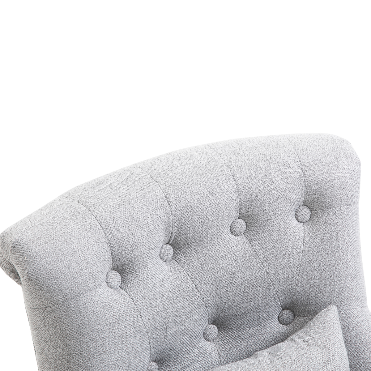 HOMCOM Retro Accent Chair back view