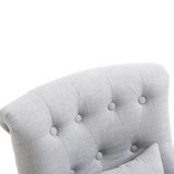 HOMCOM Retro Accent Chair back view