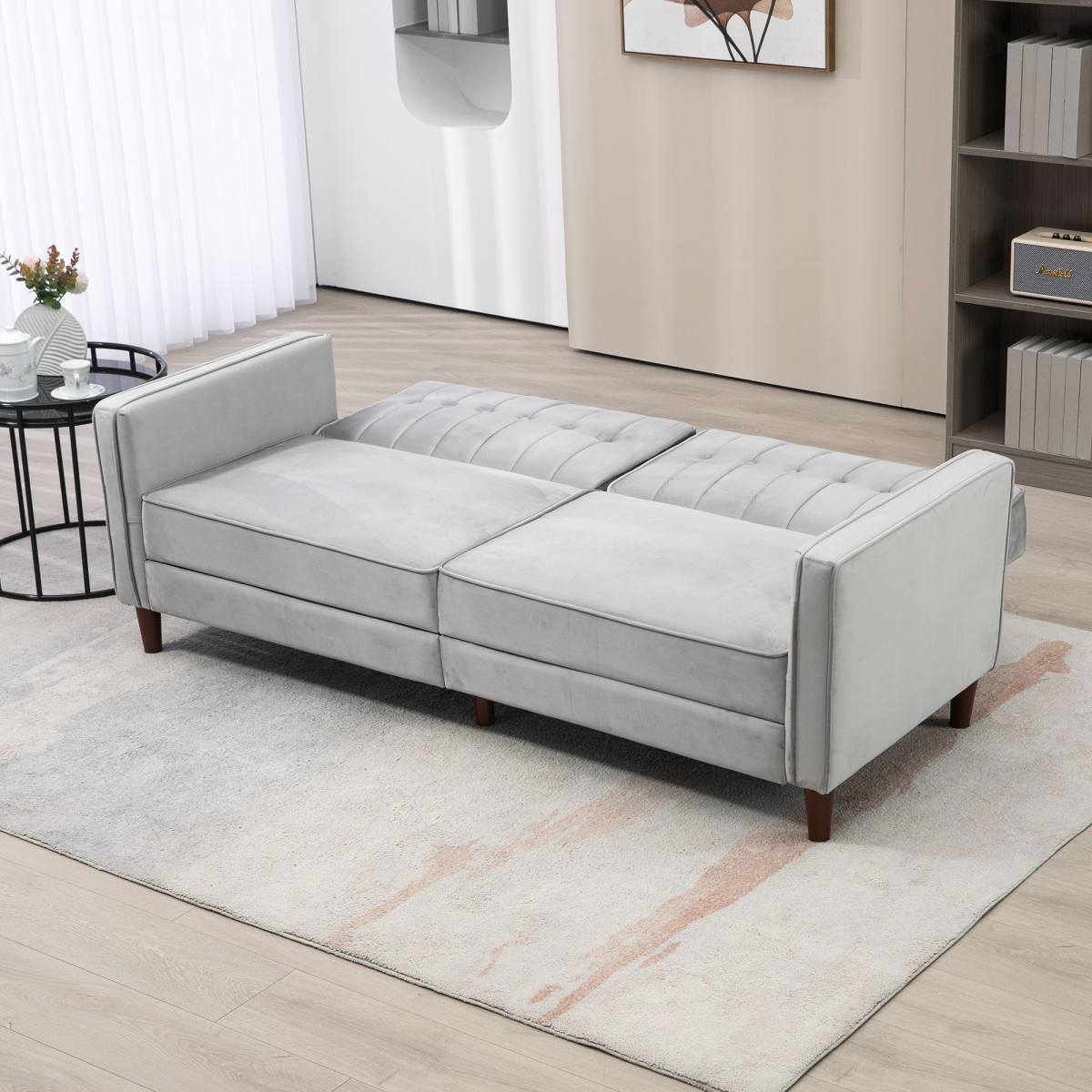 HOMCOM sofa bed dimensions diagram