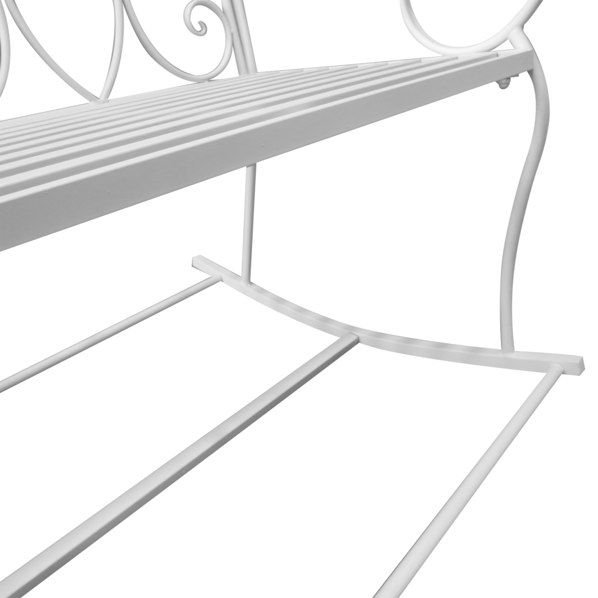 Outsunny 2-Seat Metal Rocking Bench with Armrests – Powder-Coated Patio Chair, Antique Park Style