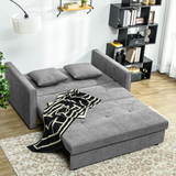 HOMCOM 2 Seater Sofa Bed armrest detail