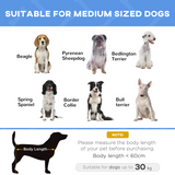 PAWHUT Elevated Pet Bed with Metal Frame – Foldable Cooling Cot for Dogs and Cats, Indoor and Outdoor