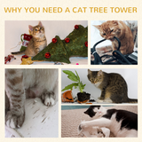 PAWHUT 91cm Cat Tree with Sisal Scratching Post and Plush Top Perch – Kitten Activity Tower, Lamb Cashmere Style