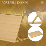 Vinsetto Folding Desktop Table Easel with Adjustable Angle – Beechwood Art Stand for A3 Drawing and Painting