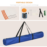PawHut Five-Piece Dog Agility Training Set with Jump Hurdle, Jump Ring, Weave Poles & Storage Bag – Multicoloured