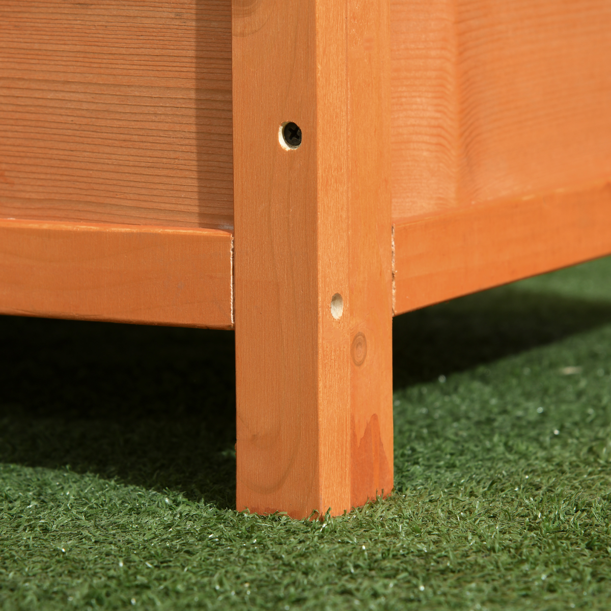 PawHut 82cm Wooden Dog Kennel with Opening Roof – Waterproof Outdoor Garden Shelter for X-Small Dogs