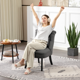HOMCOM accent chair styled in a bedroom