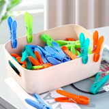 VINSANI 52 Pack Heavy Duty Plastic Clothes Pegs – UV-Resistant Multicoloured Washing Pegs, Strong Grip