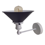 Adjustable Black & White Wall Sconce