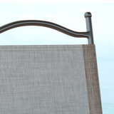 Outsunny Set of 2 Folding Garden Chairs with Breathable Mesh Seats & Powder-Coated Steel Frames, Mixed Brown
