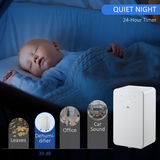 HOMCOM 10L/Day Dehumidifier with Air Purifier, Timer & 5 Modes – Compact Damp and Dust Control