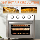 HOMCOM 24L Air Fryer Oven with 1600W Power – Grill, Roast & Bake, 360° Hot Air Circulation