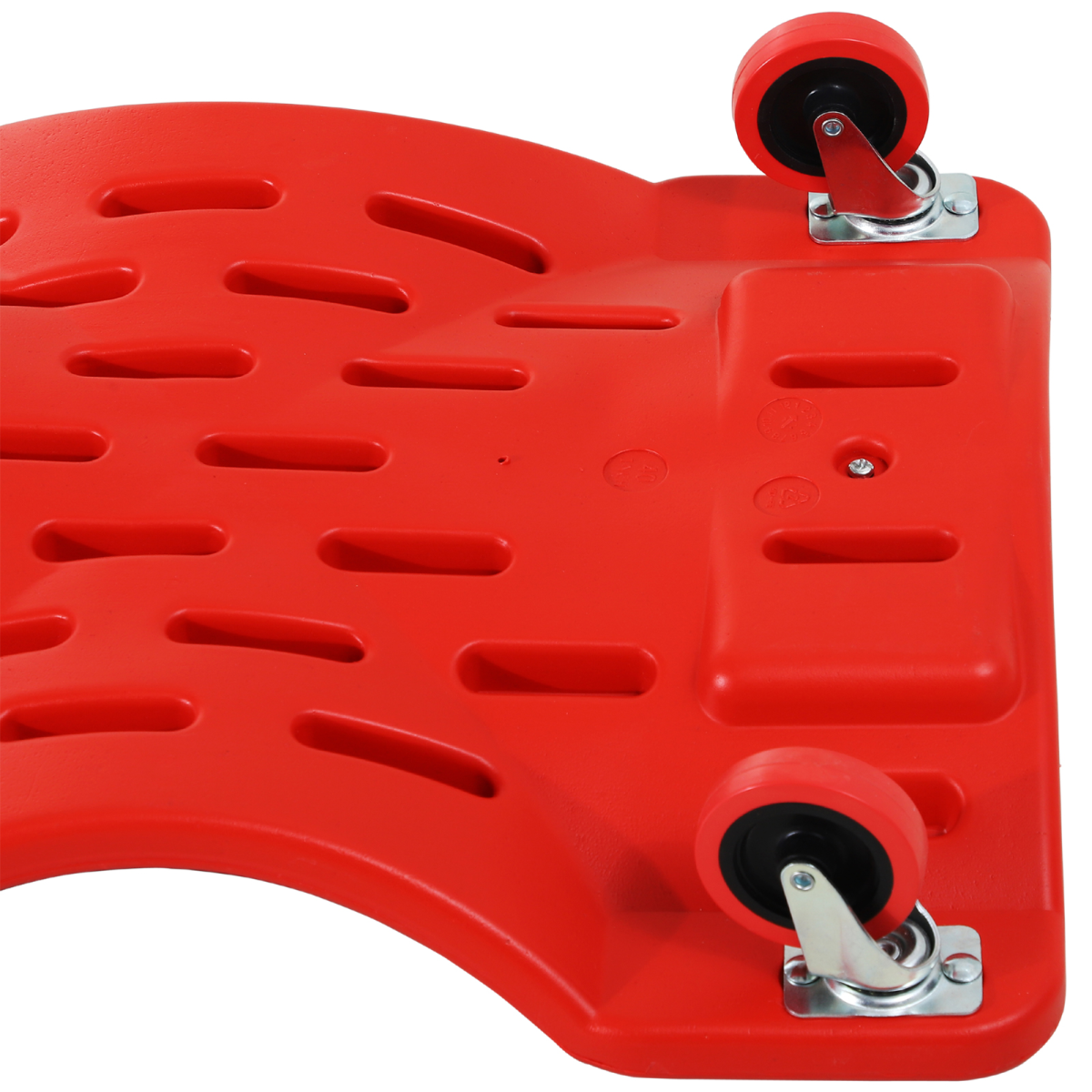 DURHAND Mechanic Creeper with 6 Castor Wheels, Padded Headrest & Tool Trays – Moulded Garage Workshop Creeper