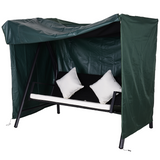 Outsunny 600D Oxford Waterproof Swing Chair Cover with Drawstring & Zip – Garden Weather Protection, Green