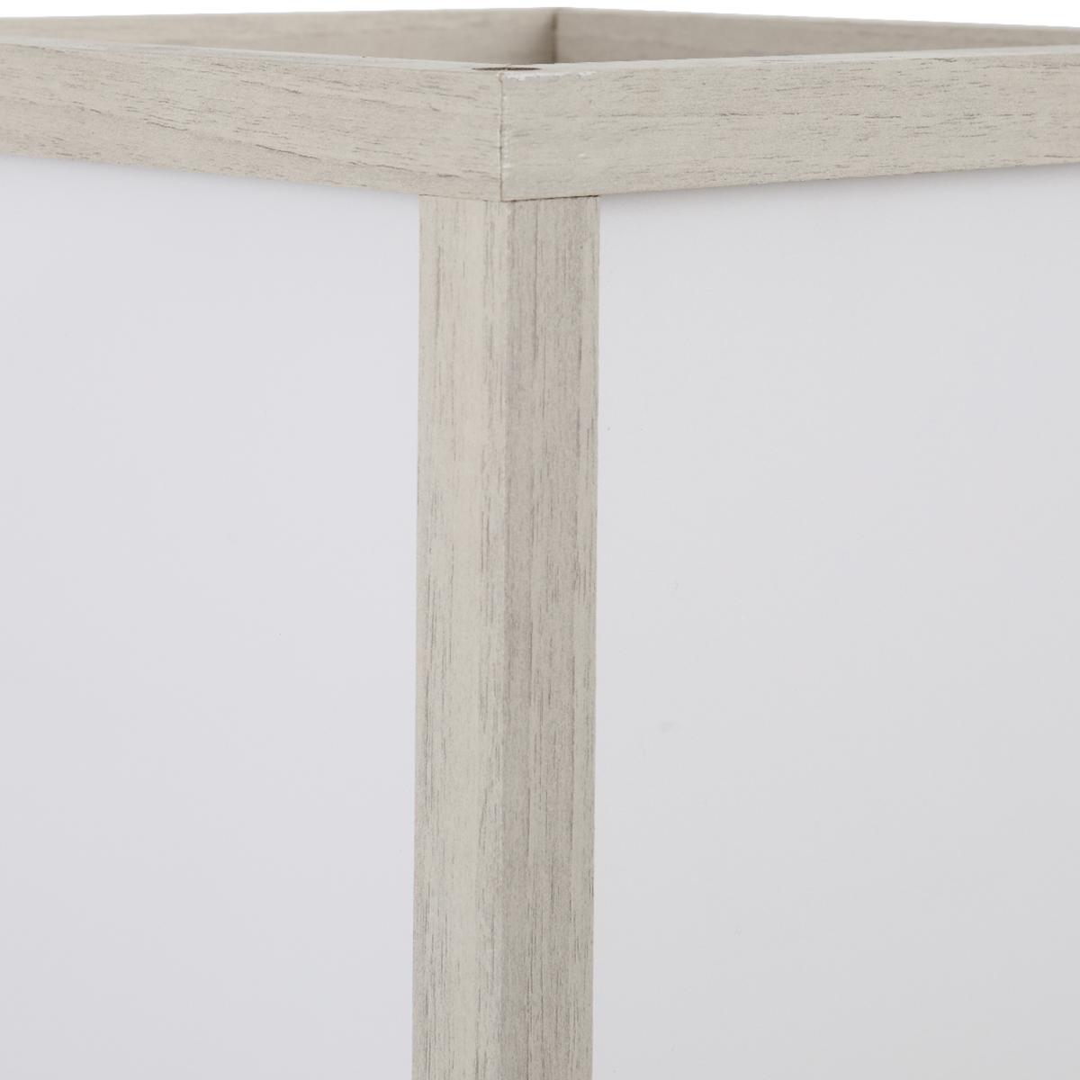 Storage Shelf Floor Lamp – White & Oak